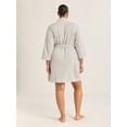 thumbnail image 2 of Joyspun Women's Waffle Kimono Short Wrap Robe, Sizes S-3X, 2 of 5