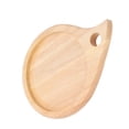 thumbnail image 1 of Planche à Découper Ronde en Bois, Facile à Tenir, Planche à Fromage Multifonctionnelle Portable avec Poignée pour Cuisine, 1 of 8