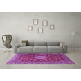 thumbnail image 3 of Ahgly Company Indoor Square Medallion Purple Traditional Area Rugs, 4' Square, 3 of 4