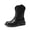 BLACK, variant on Women's Mid-Calf Cowboy Cowgirl Boots Embroidered Pull-On Western Boots