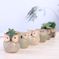 thumbnail image 1 of Maceta de cerámica con forma de búho y dibujos animados para jardinería en casa, con personalidad creativa, 1 of 5