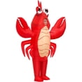 thumbnail image 4 of Inflatable Lobster Costume Adult, Inflatable Costume For Adult, Blow Up Crawfish Costumes Women/Men For Funny Party, Lobster Dress, Onesie For Mardi Gras/Halloween,Height 59"–74.8",Lobster, 4 of 12