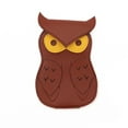 thumbnail image 1 of Owl-Shaped Guitar Pick Holder: Stylish Leather Case With 18 Slots For Musicians Brown, 1 of 9