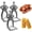 3 PCS, variant on Funny BBQ Man Hot Dog Holders, 2026 New Reusable Stainless Steel Sausage Stands, Portable Hot Dog Roasters, Barbecue Grill Accessories for Camping & Party (1 PCS)