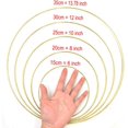 thumbnail image 3 of JZK 4 x Large Gold Metal Hoops for Crafting 35cm Macrame Rings Metal Rings for Craft 14 inch Dream Catcher Hoops, Floral Wreath Ring, Wall Hanging Decor, 3 of 8