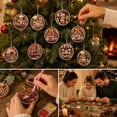thumbnail image 4 of STPToys 12Pcs Christmas Ornaments 12PC DIY Diamond Painting Kits Wooden Snowman Santa Claus Letter Angel Hanging Decorations Craft Set for Xmas Tree Holiday Party Indoor Home Decor, 4 of 6