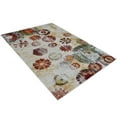 thumbnail image 3 of Rugsotic Carpets Machine Made Heatset Polypropylene Area Rugs - 9'X12', Rectangle Shape, Beige Color, Floral Modern Design, High Pile Machine Made Area Rugs For Living Room, Bed Room (M00055), 3 of 7