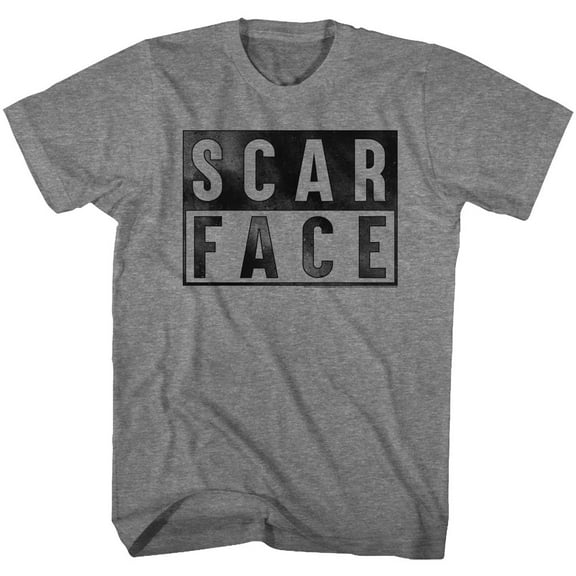 Scarface Boxed Graphite Heather Adult T-Shirt