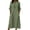 Green, variant on Vivianyo HD Women's Split Notch Neck Midi Dress, Summer Casual Loose Shift Dress for Women, With Ruffle Half Sleeve and Side Pockets, Women's M, Sizes S-2XL