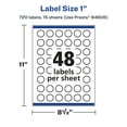 thumbnail image 6 of Avery Removable Starburst Labels, 1", White, 720ct, 6 of 10