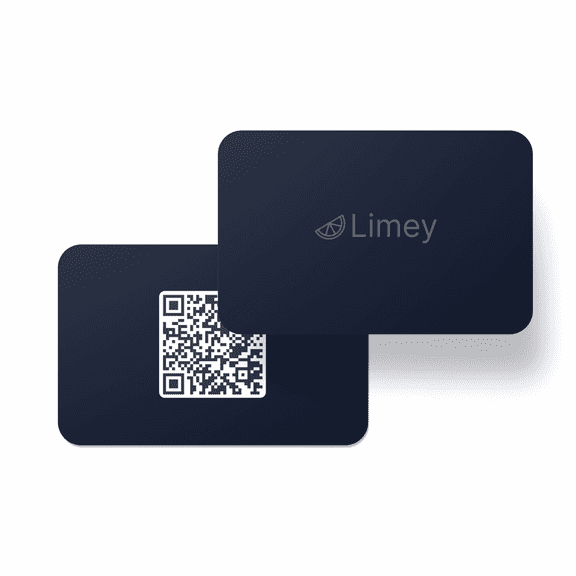 Limey Card - Digital Business Card - Matte Finish | NFC   QR | Tap & Connect