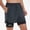 Dark Gray, variant on Men's 2-in-1 Lined Quick Dry Shorts, Drawstring Elastic Waist, Breathable Athletic Sports Shorts Gray XXXXL