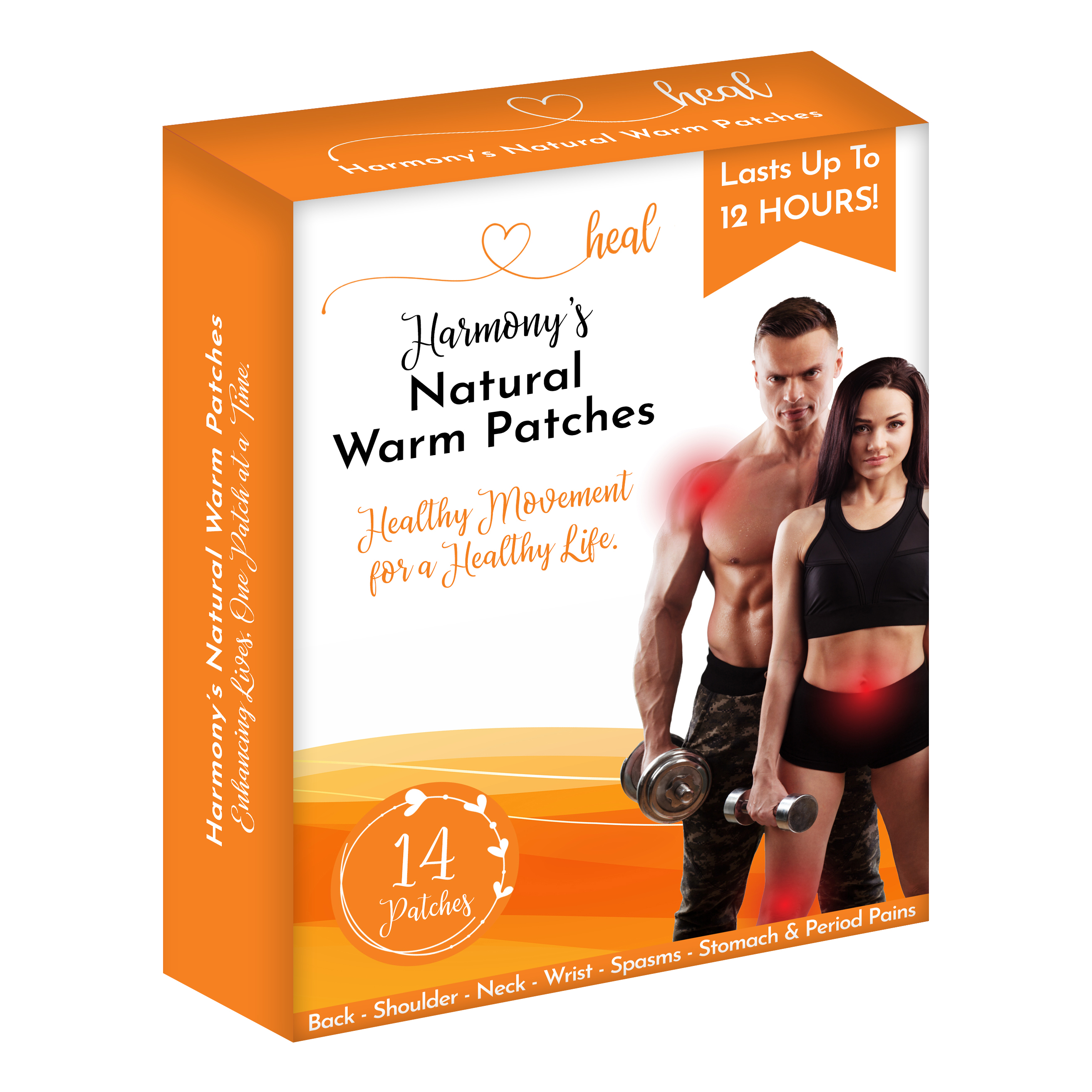 Harmony's Natural Warm Patches 14 Pack by Bodytox