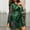 Green, variant on Kiplyki Flash Womens Sleepshirts Fashion Soild Nightgown Cardigan Lace Splicing Satin Nightwear