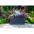 thumbnail image 6 of Algreen Covington 30" Self-Watering Planter, Trough, Black, 6 of 8