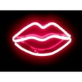 thumbnail image 3 of Carr, Hailey 18x15 Black Modern Framed Museum Art Print Titled - Neon Lips RB, 3 of 5