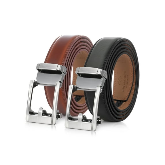 Men's Lavish Ore Leather 2 Pack Ratchet Belt