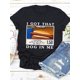 thumbnail image 2 of I Got That Dog In It Print T-shirt, Casual Short Sleeve Crew Neck Top For Spring & Summer, Women's Clothing Tee For Adult, Men, Women, Teen, Teenager, Adolescent,Youth, 2 of 7