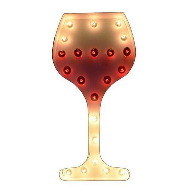 Iconics Decor td-50372 Icône de Verre à Vin Rouille 2 Pi - 24 x 12 x 4 Po