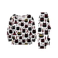 thumbnail image 3 of 2026 Matching Family Halloween Pajamas Set, Fall Sleepwear, Ghost & Pumpkin Printed Holiday Sleepwear, Soft Loungewear PJs Outfit, 3 of 4