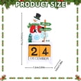 thumbnail image 3 of Wooden Christmas Calendar Christmas Decorations Desk Calendars Digital Calendar Desktop Calendar Decorations For Shelves Decor For Table Christmas Party Accessory Xmas Decor, 3 of 8