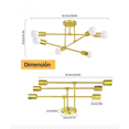 thumbnail image 2 of Lámpara De Techo Moderna  Modelo Dorado, 2 of 4