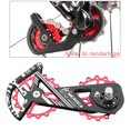 thumbnail image 3 of Desviador trasero de bicicleta, rodamientos ámica, rueda de guía de polea, desviador de bicicleta de 16T para ciclismo, piezas de bicicleta de Rojo Baoblaze Cambio trasero, 3 of 8