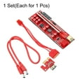 thumbnail image 3 of Unique Bargains V013 PRO PCI-E 1X à 16X Carte Graphique Express Rallonge 16A Alimentation USB3.0 Interface 6P Contrôle LED, 3 of 5