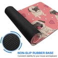 thumbnail image 6 of Long Mouse Pads for Desk,Pug and Love Heart Desk Mats on Top Of Desks, Desk Mouse Pad Extra Large with 3mm Non-Slip Base and Stitched Edge for Gaming,Office,Work,Home 47.3"x23.6", 6 of 6