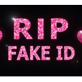 thumbnail image 4 of Glittery Pink RIP FAKE ID Banner Backdrop Decor for Party Celebrations Photo Props Event Decorations Backgrounds, 4 of 4