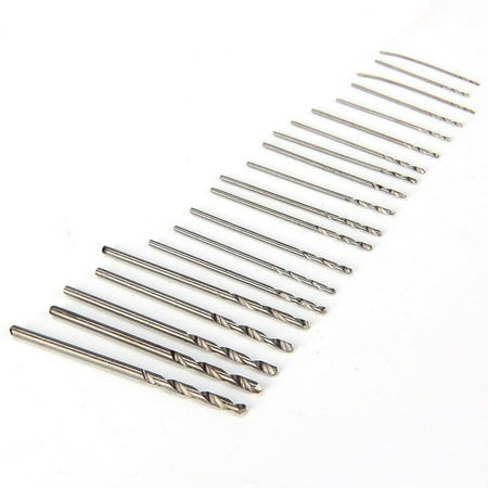 

GoFJ 20Pcs Drill Bit Set Micro HSS Twist Drill Bits Mini Pin Precision Hand Tools