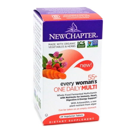 55+ Un multivitamine par New Chapter de chaque femme - 24 comprimés