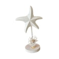 thumbnail image 2 of Figura decorativa de estrella de mar de madera, colección de figuras de estrella de mar, adorno de mesa para dormitorio Blanco, 2 of 9