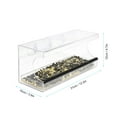 thumbnail image 3 of Comedero para pájaros con ventana de acrílico transparente con 3 ventosas y orificios de dr Abanopi Comedero para pájaros, 3 of 7