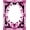 Pink Black, Pattern 1, variant on ODIKA Gothic Moth Vintage Butterfly Print Damask Scroll Shaped Pink for Queen Size Bedroom, Under Bed, Master , Foldable Easy Care
