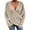 Beige, variant on Women's Cross-Front V-Neck Sweater, Long-Sleeve Wrap-Style Knit Pullover, Oversized Loose-Fit Casual Top, Fall/Winter Elegant Sweater Dark Gray S