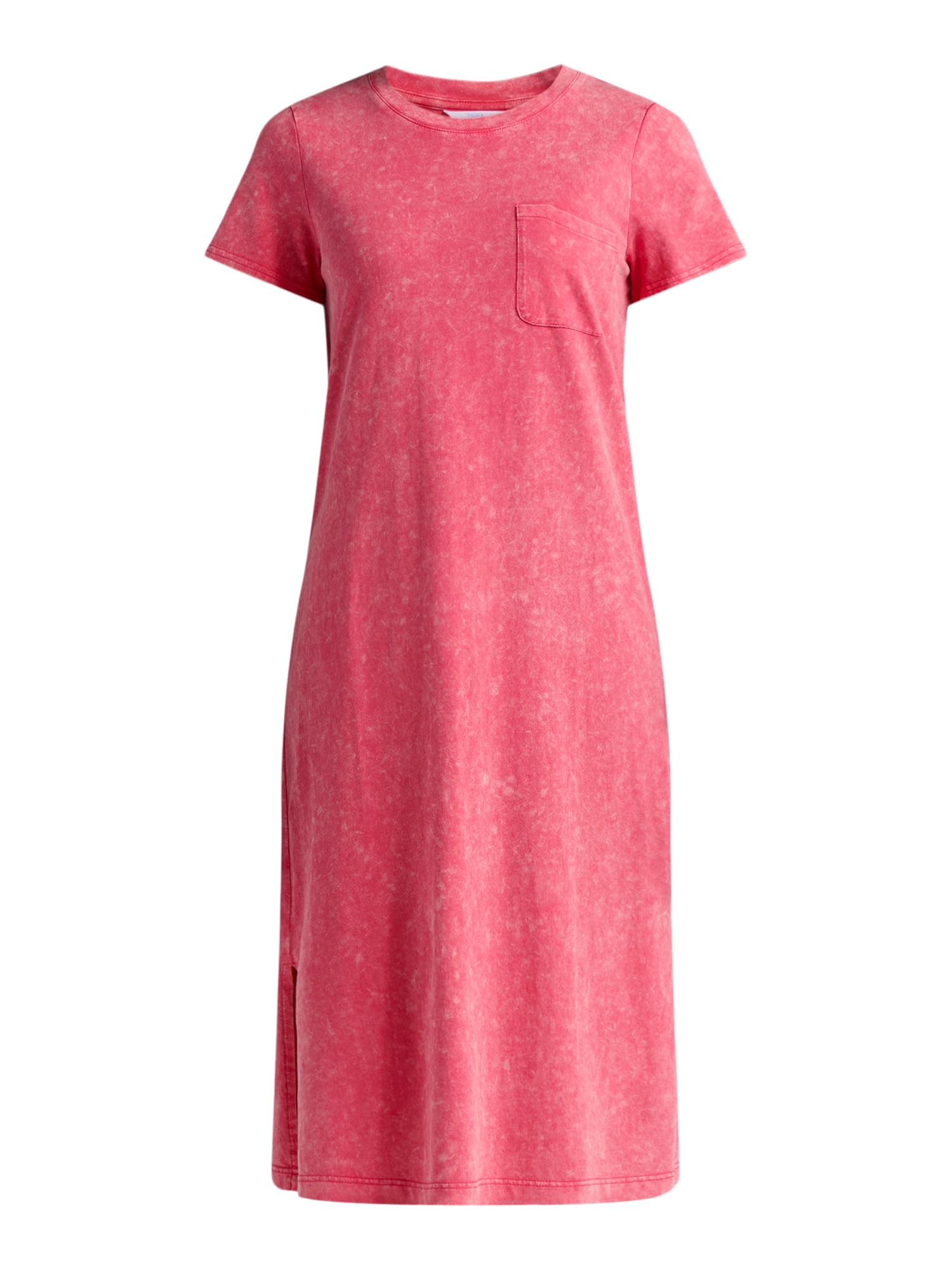 Time and Tru Women's Cotton Midi T-Shirt Dress, Sizes XS-XXXL - Walmart.com