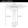 thumbnail image 5 of American Standard Town Square S 4 in. Faucet Hole Pedestal Sink in White, 5 of 5