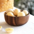 thumbnail image 1 of 4x Ensaderas Taldas a Mano de Madera, Perfectas para Comida, Nueces, Aperitivos, Postres, Decoración de Vajil de perfecl Ensaladera, 1 of 8