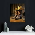 thumbnail image 4 of ARISTURING  Vintage Western Cowboy Wall Art - Cowboy Hat Boots Art Print, Retro Farmhouse Decor - Western Cowboy Canvas Posters for Man Cave Bedroom Decor - Cowboy Wall Art, 4 of 4