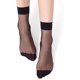 thumbnail image 1 of 10 pares de calcetines cortos de nailon para mujer Brillar Negro, 1 of 5