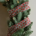thumbnail image 3 of Northlight Ruban d'Artisanat Filaire de Noël à Pois Argentés et Rouges Scintillants 2,5 Pouces x 10 Verges, 3 of 3