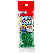 Mini Perler Beads 2000/Pkg-Green, Pk 3, Perler