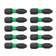 thumbnail image 2 of Juego de 10 puntas de destornillador magnético de impacto con ranura cruzada de aleación S2 25 mm, 2 of 8