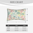 thumbnail image 4 of Lsque Watercolor Wildflowers Pattern Pillow Case – Soft & Cozy Throw Pillow Cover, Hypoallergenic Cushion Case for Sleeping Women with Envelope Closure-16"x24", 4 of 6