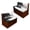 Black & White Flag Stars, variant on Chririnla RV Dinette Cushion Covers 2 Pack Stretchable Blue Rose Buttterfly Camper Seat Slipcover Non Slip Washable Sofa Couch Cover for Travel Trailer