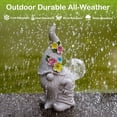 thumbnail image 7 of Solar Gnome Garden Statue with Ball, Outdoor Gnome Figurine Solar Light, Funny Garden Decor for Yard Lawn Porch Balcony Patio, Garden Gifts for Women Mom Grandma, 7 of 7