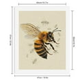 thumbnail image 2 of Paint by Numbers Kit for Adults, Bee Illustration Detailed Wings Paint by Numbers, Easy Paint by Numbers Kit for Adults Beginner, DIY Adult Paint by Number Kits on Canvas, Home Decor, 2 of 7