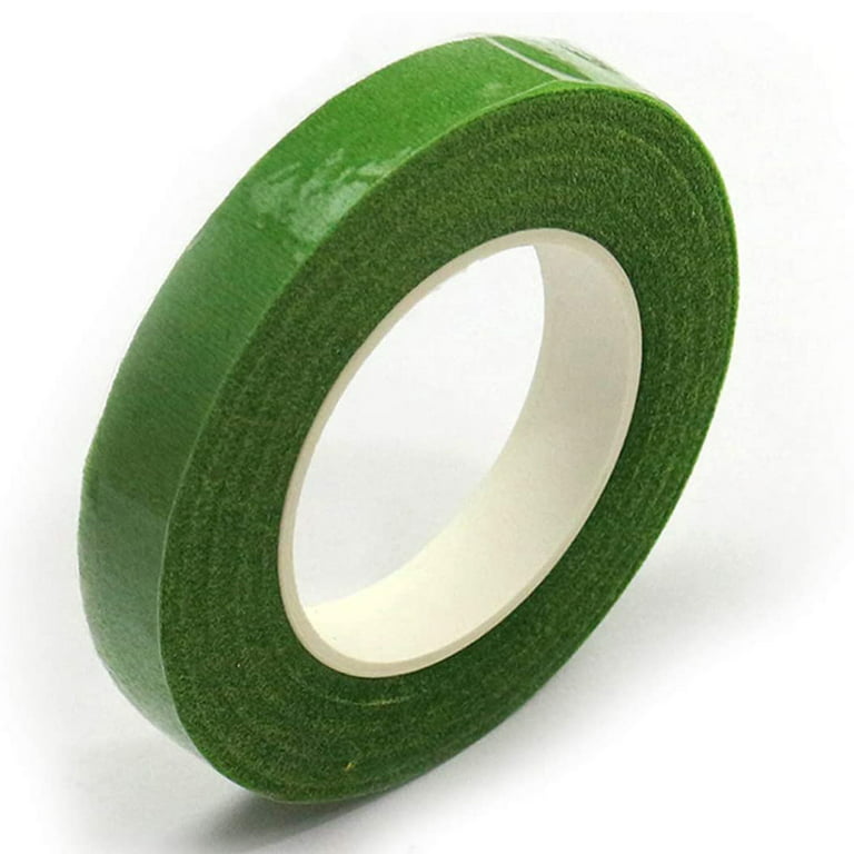KUUQA 4 Rolls 1/2 Wide Dark Green Floral Tapes for Bouquet Stem
