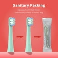 thumbnail image 4 of Replacement Toothbrush Heads Compatible with Colgate Hum Connected Smart Battery Toothbrush Refill Head, Green, 6 Pack, 4 of 6